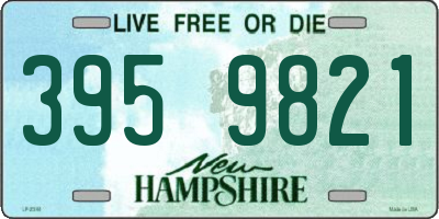 NH license plate 3959821
