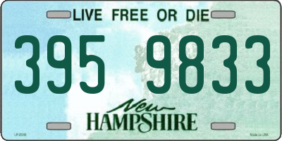 NH license plate 3959833