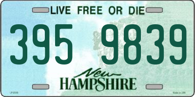 NH license plate 3959839
