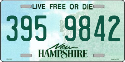 NH license plate 3959842