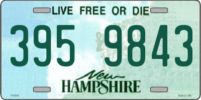 NH license plate 3959843