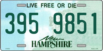 NH license plate 3959851