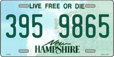 NH license plate 3959865