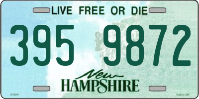 NH license plate 3959872