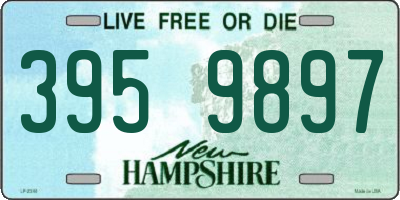 NH license plate 3959897