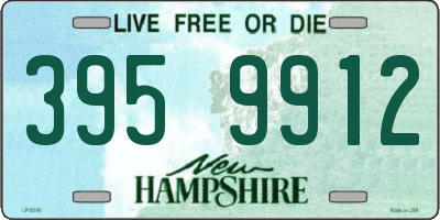 NH license plate 3959912