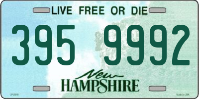NH license plate 3959992