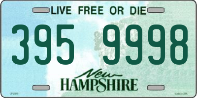 NH license plate 3959998