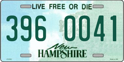 NH license plate 3960041