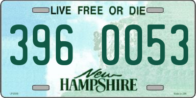 NH license plate 3960053