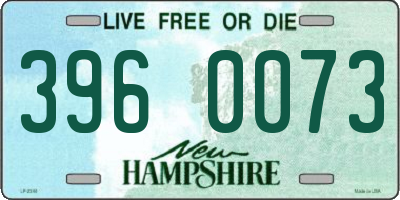 NH license plate 3960073