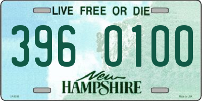 NH license plate 3960100