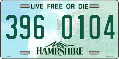 NH license plate 3960104