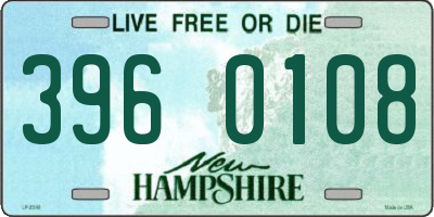 NH license plate 3960108