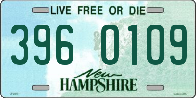 NH license plate 3960109