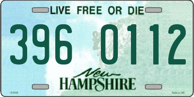 NH license plate 3960112