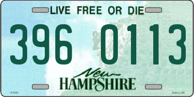 NH license plate 3960113