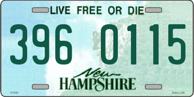 NH license plate 3960115