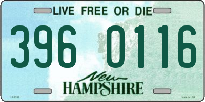 NH license plate 3960116