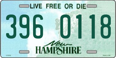 NH license plate 3960118