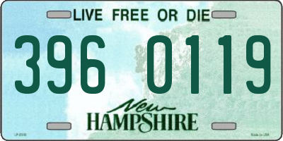 NH license plate 3960119