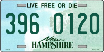 NH license plate 3960120