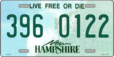 NH license plate 3960122