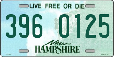 NH license plate 3960125