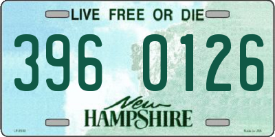 NH license plate 3960126