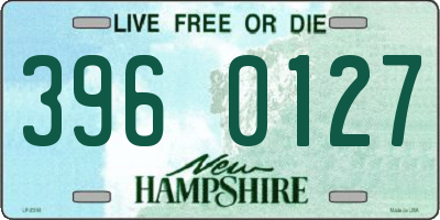 NH license plate 3960127