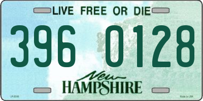 NH license plate 3960128