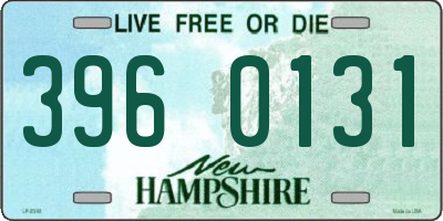 NH license plate 3960131