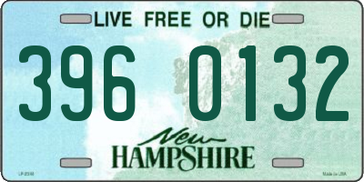 NH license plate 3960132