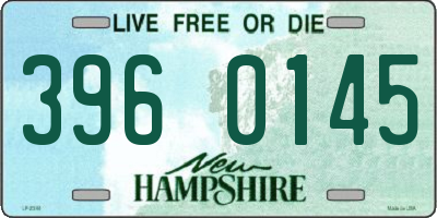 NH license plate 3960145