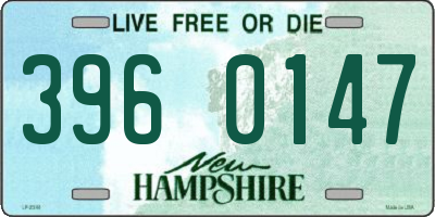NH license plate 3960147