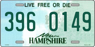 NH license plate 3960149