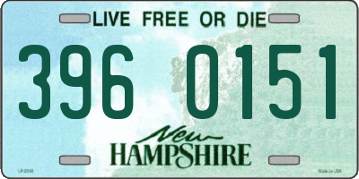 NH license plate 3960151