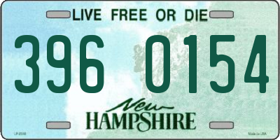 NH license plate 3960154