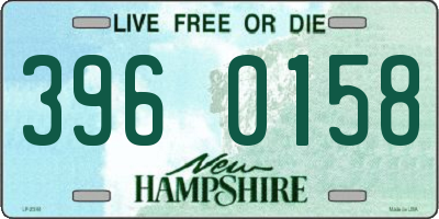 NH license plate 3960158