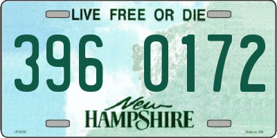 NH license plate 3960172