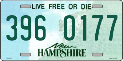 NH license plate 3960177