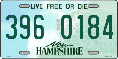 NH license plate 3960184