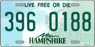 NH license plate 3960188