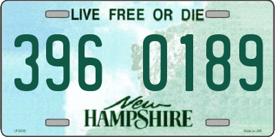 NH license plate 3960189