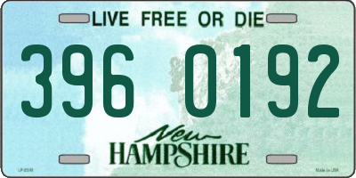 NH license plate 3960192