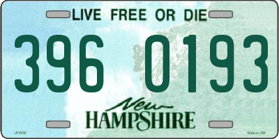 NH license plate 3960193