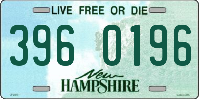 NH license plate 3960196