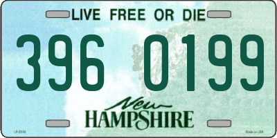 NH license plate 3960199