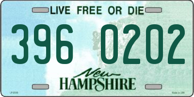 NH license plate 3960202