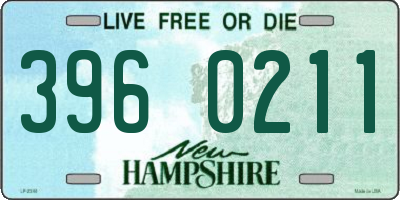 NH license plate 3960211